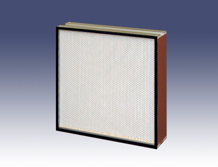 Low boron large air volume type HEPA filter